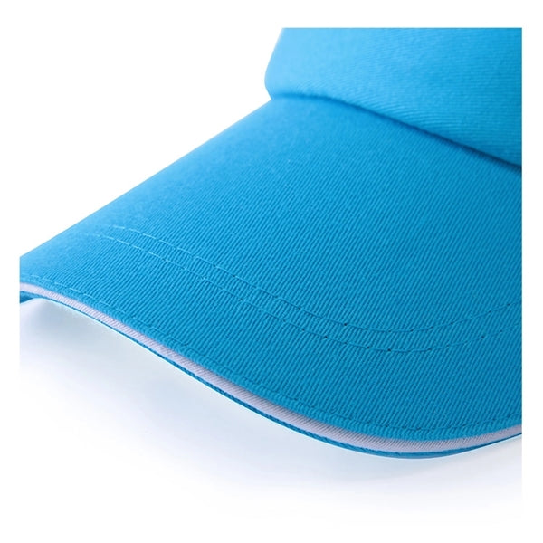 Sandwich Bill Curved Sun Visors w/ Adjustable Hook & Loop