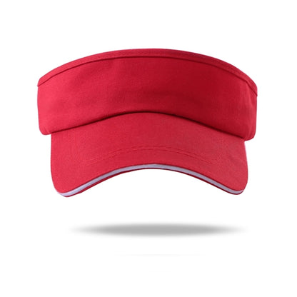 Sandwich Bill Curved Sun Visors w/ Adjustable Hook & Loop