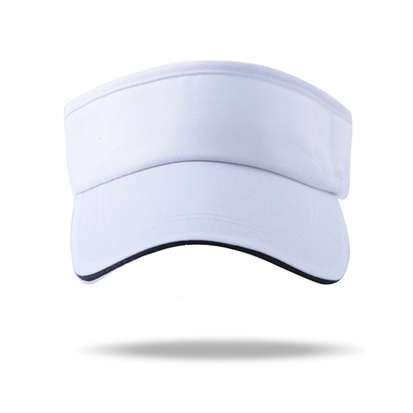 Sandwich Bill Curved Sun Visors w/ Adjustable Hook & Loop