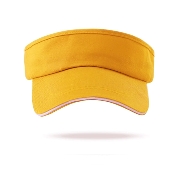 Sandwich Bill Curved Sun Visors w/ Adjustable Hook & Loop