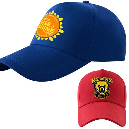 Poly-Canvas Structured 5 Panel Caps w/ Metal Tuck in Buckle