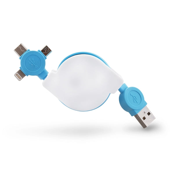 Charging Cord 3-in-1 Retractable Cable