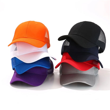 Sunscreen Cotton Baseball Mesh Cap