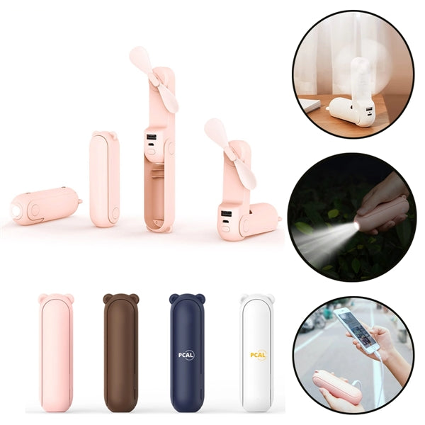 Portable Handheld Mini Fan with Power Bank