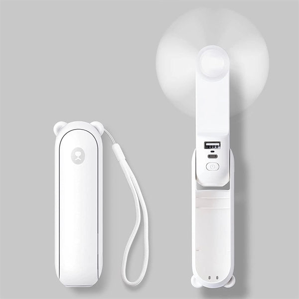 Portable Handheld Mini Fan with Power Bank