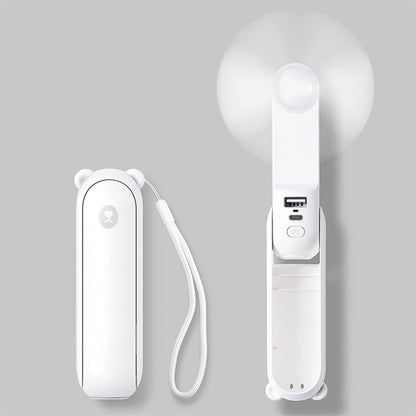 Portable Handheld Mini Fan with Power Bank