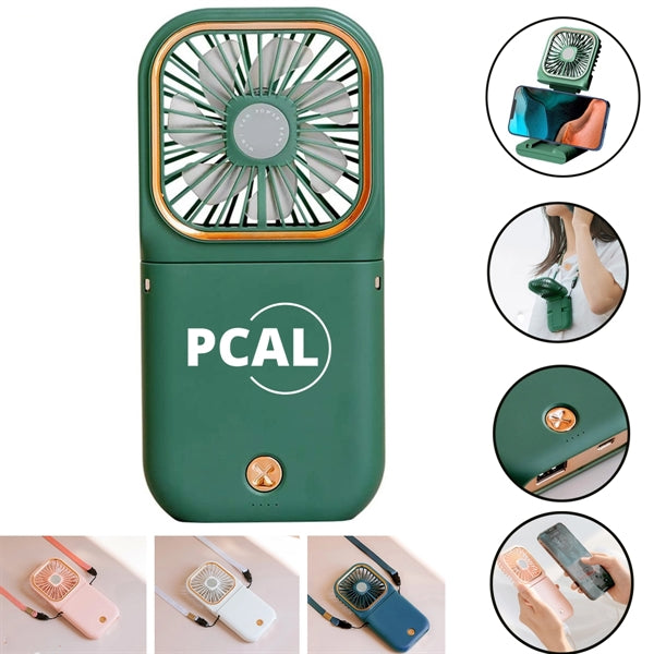 Portable Handheld Mini Fan with Power Bank