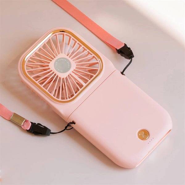 Portable Handheld Mini Fan with Power Bank