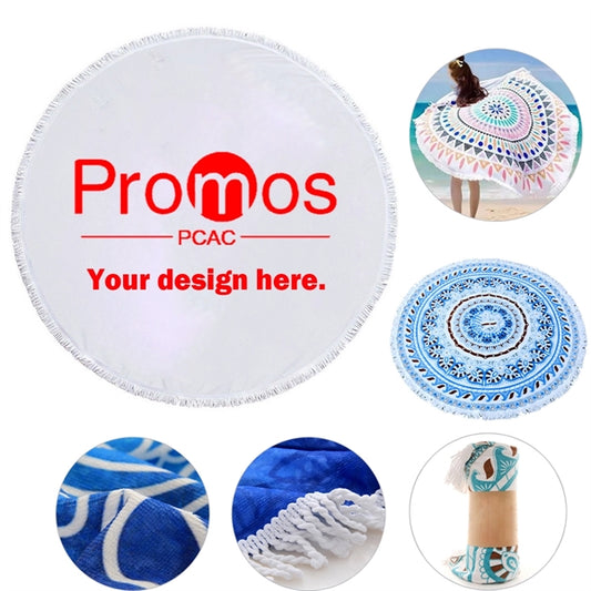Custom Round Beach Towel