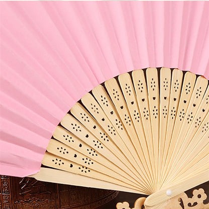 Foladble Chinese Paper Bamboo fan