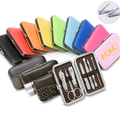 7 PCS Grooming Kit Manicure Pedicure Set with Travel Case