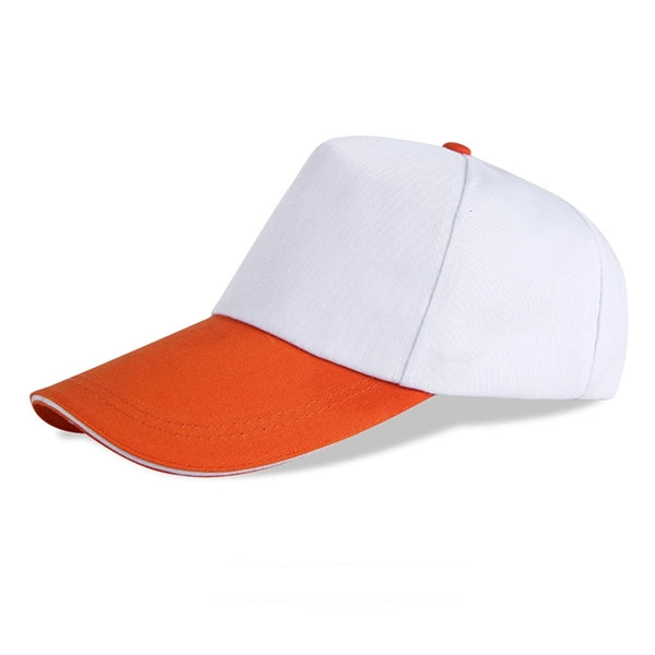 Structured Two-tone 5 Panel Sandwich bill Cap w/ Hook & Loop