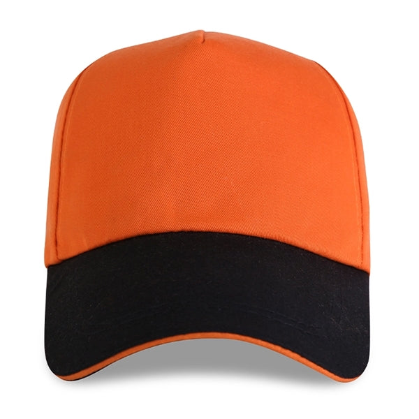 Structured Two-tone 5 Panel Sandwich bill Cap w/ Hook & Loop