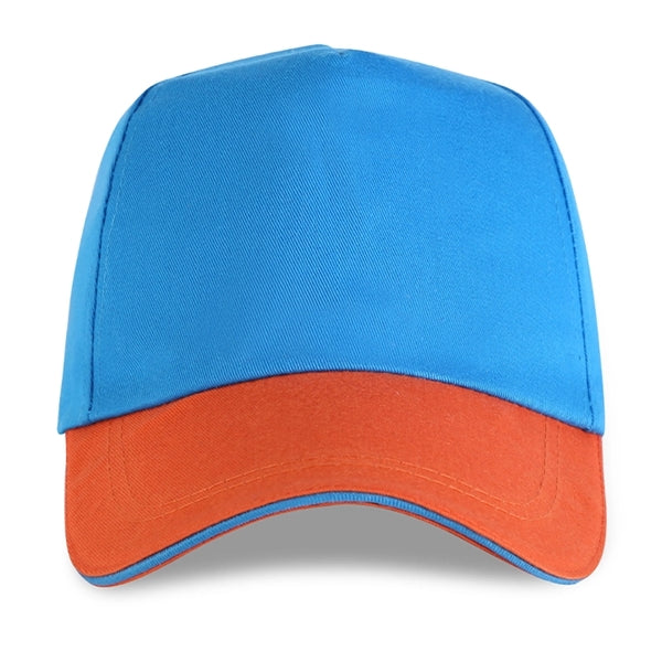 Structured Two-tone 5 Panel Sandwich bill Cap w/ Hook & Loop