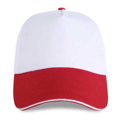 Structured Two-tone 5 Panel Sandwich bill Cap w/ Hook & Loop