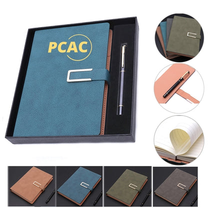 A5 Classic Journal Leather Writing Notebook with pen