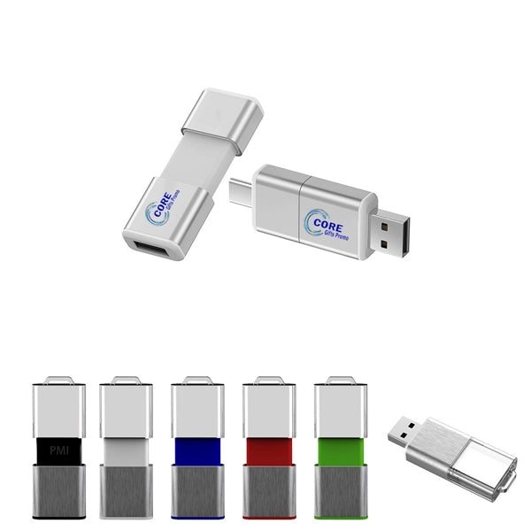 8 GB Light Up Slide USB Flash Drive