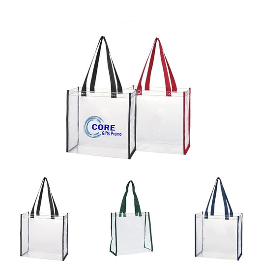 Clear Vinyl Stadium Compliant Tote Bag