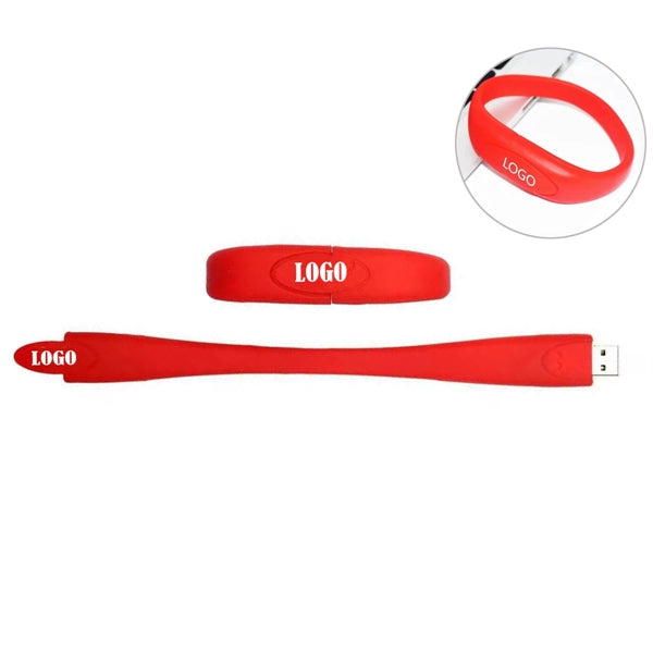 Silicone Wristbands USB Flash Drives