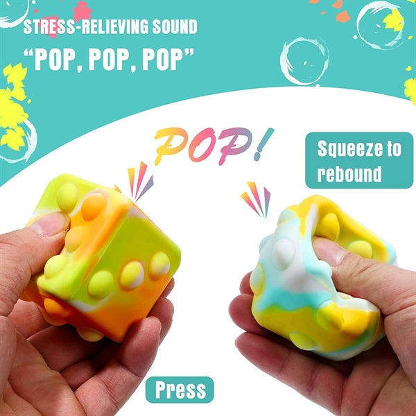 Push Bubble Ball 3D Big Size Silicone Dice