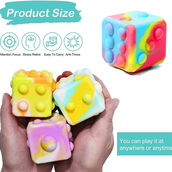 Push Bubble Ball 3D Big Size Silicone Dice