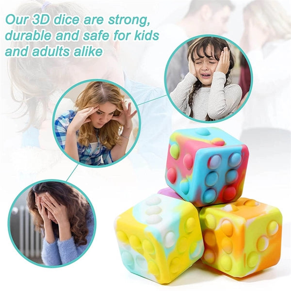 Push Bubble Ball 3D Big Size Silicone Dice