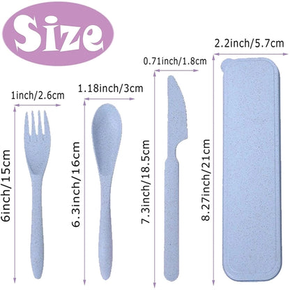 Portable Travel Camping Cutlery Set