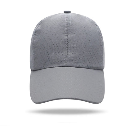 Quick Dry Polyester Structured 6 Panel Cap w/ Plastic Buckle