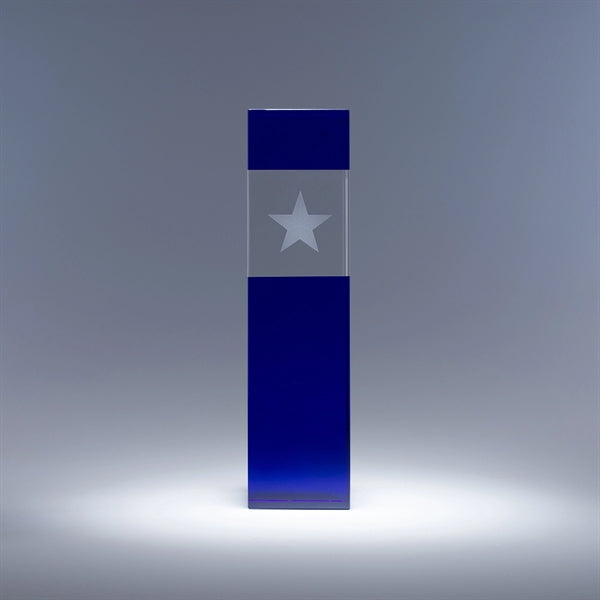 Star Tower Color Optic Crystal Award