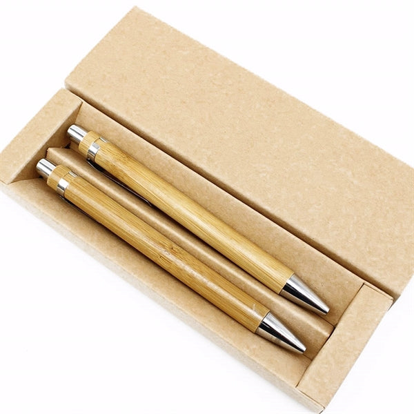 Bamboo Retractable Ballpoint Pen