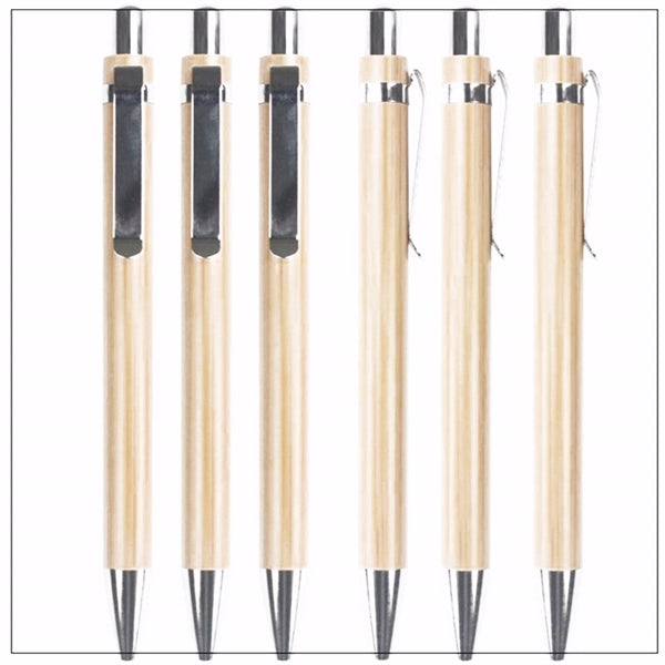 Bamboo Retractable Ballpoint Pen