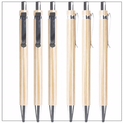 Bamboo Retractable Ballpoint Pen
