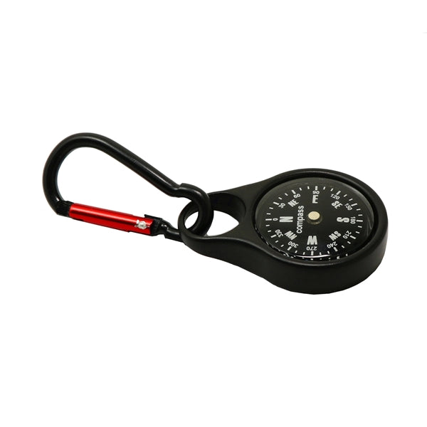 Mini Survival Compass with Carabiner