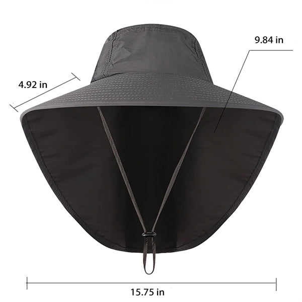 Outdoor Hat with Neck Flap