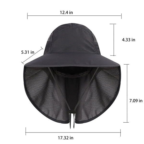 Sun Cap With Neck Flap