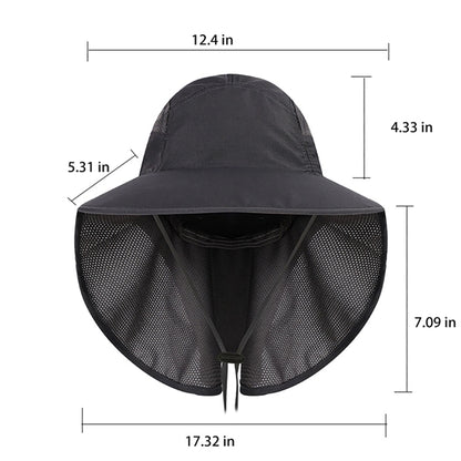 Sun Cap With Neck Flap