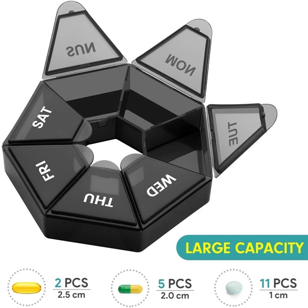 Portable Pill Box Medicine Case