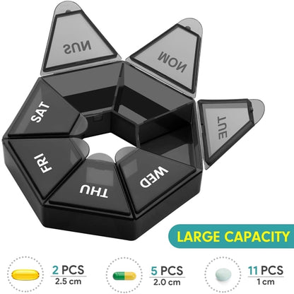 Portable Pill Box Medicine Case
