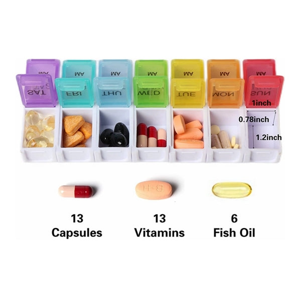 Portable Travel Pill Organizer