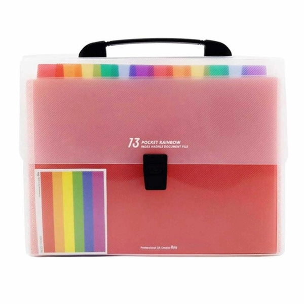 Plastic Expanding Accordion Folders A4 File Organizer
