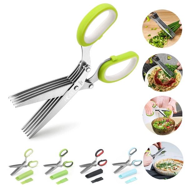 Multipurpose 5 Blade Kitchen Herb Shears