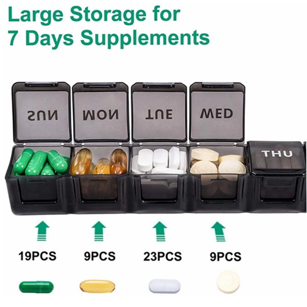 Weekly Pill Organizer Twice A Day