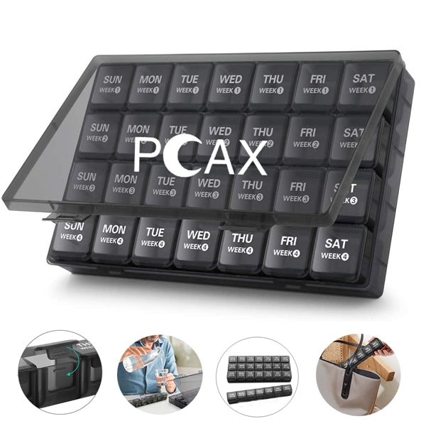 Monthly Pill Organizer 28 Days 4 Weeks
