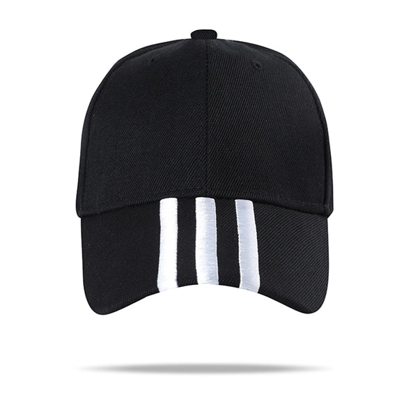 100% Cotton Full Color Mid-Striped Caps w/ Single Buckle
