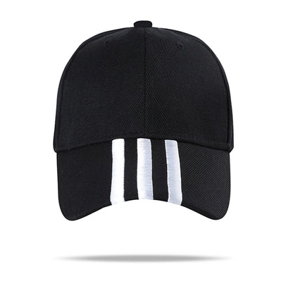 100% Cotton Full Color Mid-Striped Caps w/ Single Buckle
