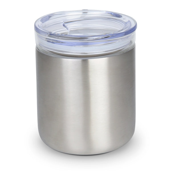 Glasgow 10 oz Double-Wall Stainless Tumbler w/ Glass Insert