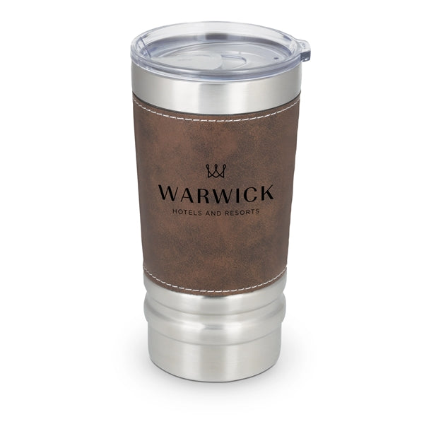 Sophisticate 20 oz. Laser Engraved Leatherette Wrap Tumbler