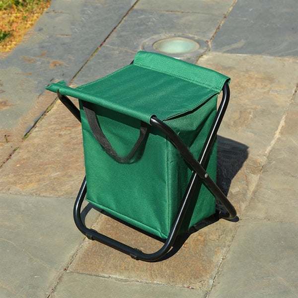 Folding Seat with Cooler Bag and Bottle Holder