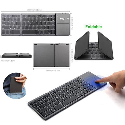 Foldable Bluetooth Keyboard with Touchpad