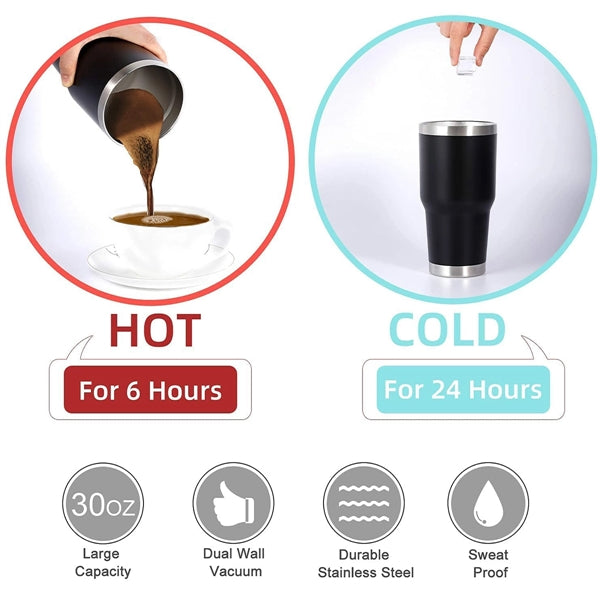 30oz Insulated Tumbler With Lids